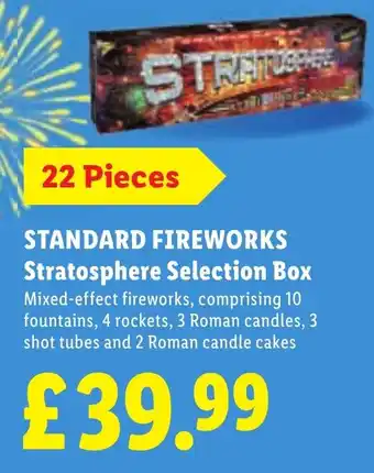 Lidl Standard Fireworks Stratosphere Selection Box offer