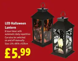 Lidl Led Halloween Lantern offer