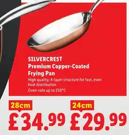 Lidl Silvercrest premium copper-coated frying pan offer