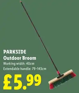 Lidl Parkside outdoor broom offer