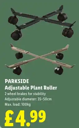Lidl Parkside adjustable plant roller offer
