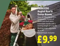 Lidl Parkside Angled Roof & Gutter Broom offer