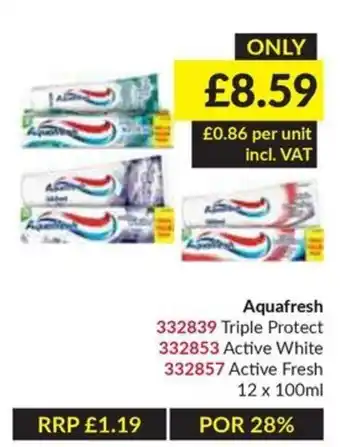 Aquafresh triple protect