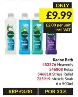 Musgrave MarketPlace Radox Bath offer