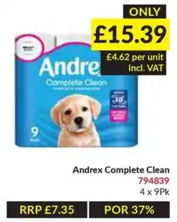 Musgrave MarketPlace Andrex Complete Clean offer