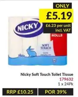 Musgrave MarketPlace Nicky soft touch toilet tissue offer
