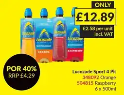 Musgrave MarketPlace Lucozade Sport offer
