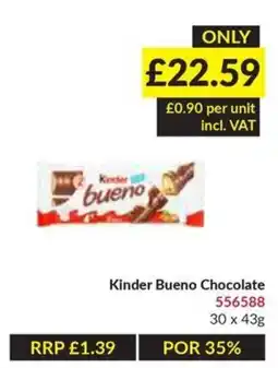 Musgrave MarketPlace Kinder bueno chocolate offer