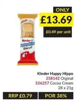 Musgrave MarketPlace Kinder Happy Hippo offer