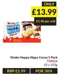 Musgrave MarketPlace Kinder Happy Hippo Cocoa offer