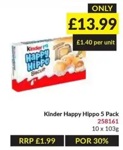 Musgrave MarketPlace Kinder Happy Hippo Biscuit offer