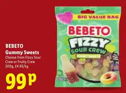 Lidl Bebeto gummy sweets offer