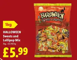 Lidl Halloween sweets and lollipop mix offer