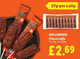 Lidl Halloween Choco Lolly offer