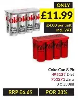 Musgrave MarketPlace Coke Can 8 Pk offer