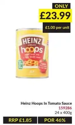 Musgrave MarketPlace Heinz hoops in tomato sauce offer