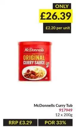 Musgrave MarketPlace McDonnells curry tub offer