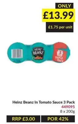 Musgrave MarketPlace Heinz Beanz In Tomato Sauce offer