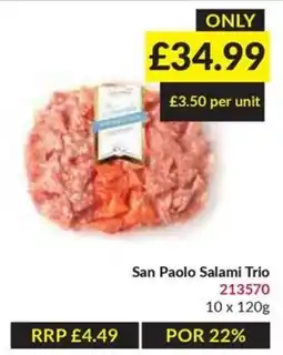 Musgrave MarketPlace San Paolo Salami Trio offer