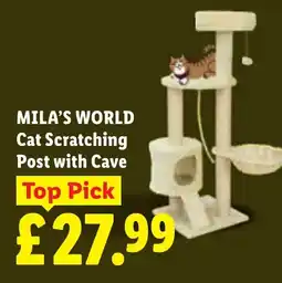 Lidl Mila's World Cat Scratching Post with Cave offer