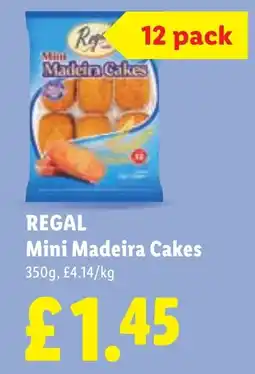 Lidl Regal mini madeira cakes offer