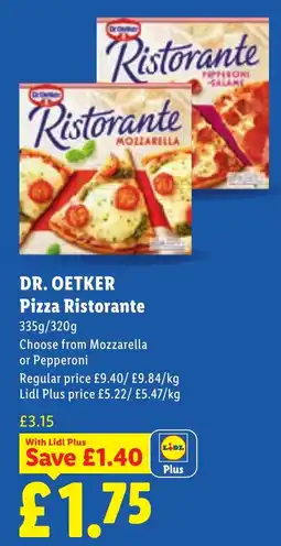 Lidl Dr. Oetker Pizza Ristorante offer