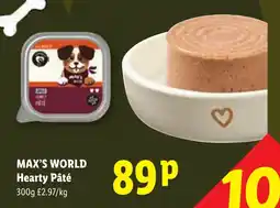 Lidl Max's World Hearty Pâté offer