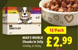 Lidl Max's World Chunks in Jelly offer