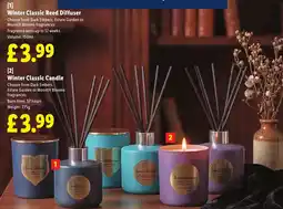 Lidl Winter Classic Reed Diffuser offer