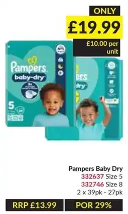 Musgrave MarketPlace Pampers baby dry offer