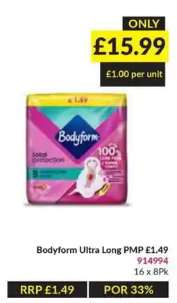 Musgrave MarketPlace Bodyform ultra long pmp offer