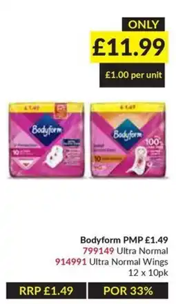 Musgrave MarketPlace Bodyform ultra normal offer