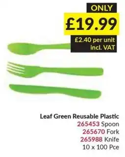 Musgrave MarketPlace Leaf Green Reusable Plastic offer