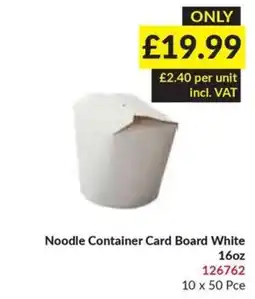 Musgrave MarketPlace Noodle Container Card Board White offer