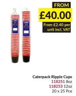 Musgrave MarketPlace Caterpack ripple cups offer