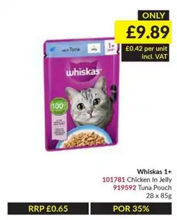 Musgrave MarketPlace Whiskas Chicken In Jelly offer