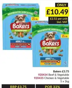 Musgrave MarketPlace Bakers adult beef & vegetable offer