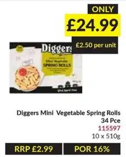 Musgrave MarketPlace Diggers mini vegetable spring rolls offer
