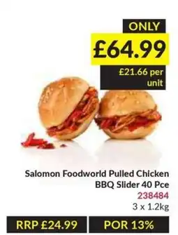 Musgrave MarketPlace Salomon Foodworld Pulled Chicken BBQ Slider offer