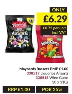 Musgrave MarketPlace Maynards bassets liquorice allsorts wine gums offer