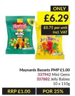 Musgrave MarketPlace Maynards bassets mini gems jelly babies offer