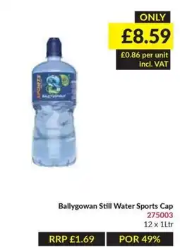 Musgrave MarketPlace Ballygowan Still Water Sports Cap offer