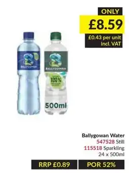 Musgrave MarketPlace Ballygowan Water offer