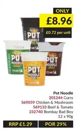 Musgrave MarketPlace Pot Noodle Curry offer