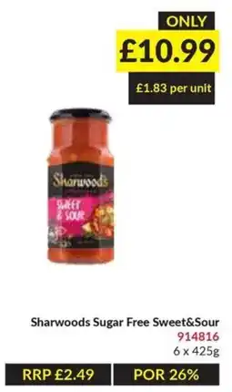 Musgrave MarketPlace Sharwoods sugar free sweet&sour offer