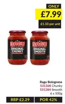 Musgrave MarketPlace Ragu bolognese offer