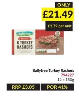 Musgrave MarketPlace Ballyfree turkey rashers offer