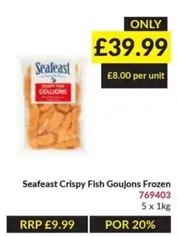 Musgrave MarketPlace Seafeast crispy fish goujons frozen offer