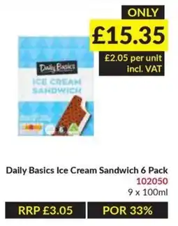 Musgrave MarketPlace Daily Basics ice cream sandwich offer