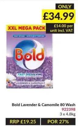 Musgrave MarketPlace Bold lavender & camomile 80 wash offer